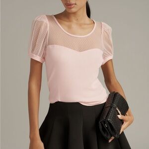 Anthropologie Maeve Sheer Sweetheart Top